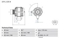 Generator Bosch 0 986 040 270