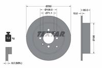 Textar Bremsscheibe Hinterachse  92080703