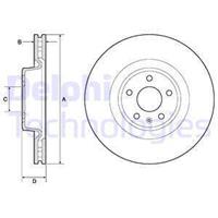 Remschijf DELPHI, Remschijftype: Geventileerd: , u.a. für Audi