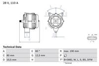 Bosch Generator  0 986 046 590