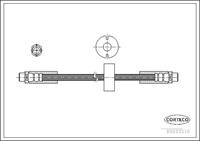 Corteco Bremsschlauch Vorderachse  19033516