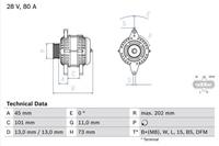 Bosch Generator  0 986 047 440