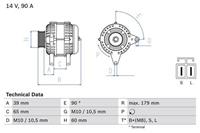 Bosch Generator  0 986 083 480