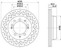 Hella Bremsscheibe Hinterachse  8DD 355 104-751