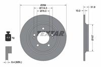 Textar Bremsscheibe Hinterachse  92293103