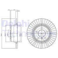 Delphi Bremsscheibe Hinterachse  BG3999