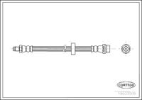 Corteco Bremsschlauch Hinterachse  19033506