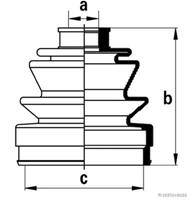 Jakoparts Faltenbalgsatz, Antriebswelle  J2864012