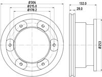 Hella Pagid GmbH Remschijf 54777 8DD355115551