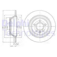 Remschijven DELPHI BG4238C, 2 deel