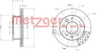 Metzger Bremsscheibe Vorderachse  6110142