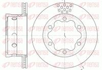 Remsa Bremsscheibe Hinterachse  6623.10