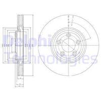 Remschijf DELPHI, Remschijftype: Geventileerd: , u.a. für Jaguar