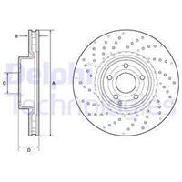 Delphi Bremsscheibe Vorderachse  BG9216C