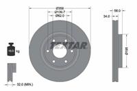 Textar Bremsscheibe  92309803