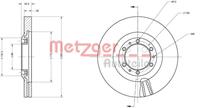 Metzger Bremsscheibe Vorderachse  6110203