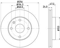 Hella Pagid GmbH Remschijf 54336 8DD355111361