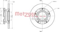 Metzger Bremsscheibe Hinterachse  6110205