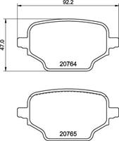 Brembo Remblokkenset, schijfrem P59098