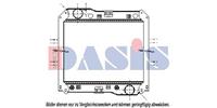 AKS Dasis Kühler, Motorkühlung  131002N