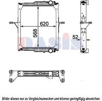 AKS Dasis Kühler, Motorkühlung  390043N