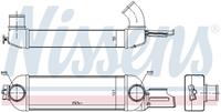 Nissens Intercooler, inlaatluchtkoeler 96179