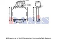 AKS Dasis Kühler, Motorkühlung  260012N