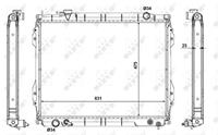 Radiator nrf 56119 easy fit