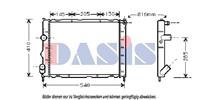AKS Dasis Kühler, Motorkühlung  181800N