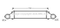 Ava Quality Cooling Intercooler, inlaatluchtkoeler MSA4354