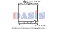 AKS Dasis Kühler, Motorkühlung  100014N