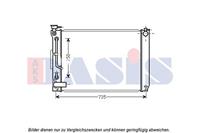 AKS Dasis Kühler, Motorkühlung  210252N