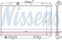 Radiator, motorkoeling NISSENS 68718