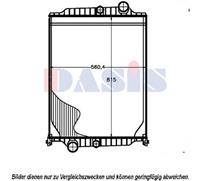 AKS Dasis Kühler, Motorkühlung  280018N