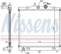 Nissens Kühler, Motorkühlung  66655