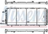 Radiator, motorkoeling NISSENS 61393