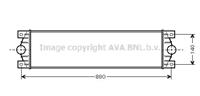Ava Quality Cooling Intercooler, inlaatluchtkoeler RTA4359