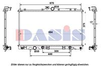 AKS Dasis Kühler, Motorkühlung  140068N