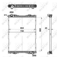 Radiateur NRF 509743