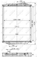 Radiator, motorkoeling NRF 509887