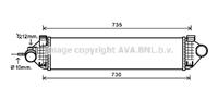 Ava Quality Cooling Intercooler, inlaatluchtkoeler FDA4473