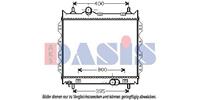 AKS Dasis Kühler, Motorkühlung  520044N