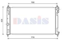 AKS Dasis Kühler, Motorkühlung  520128N