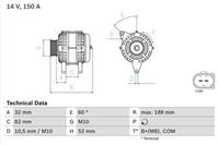 Bosch Generator  0 986 048 090