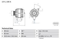 Bosch Generator  0 986 049 940