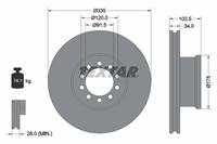 Textar Bremsscheibe  93101300