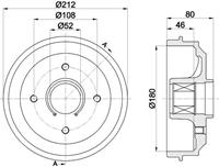 Textar Bremstrommel Hinterachse  94041800