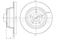 Metelli Bremsscheibe Hinterachse  23-0376C