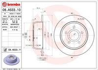 Brembo Bremsscheibe Hinterachse  08.A533.10