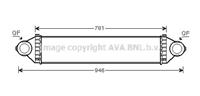 Ava Quality Cooling Intercooler, inlaatluchtkoeler MSA4368